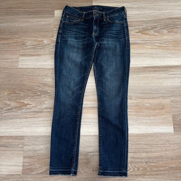 Lucky Brand | "Lolita" Ankle Cropped Skinny Jeans with Raw Hem size 2/26 - Picture 1 of 10